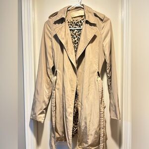 Zara lightweight trench coat in Tan